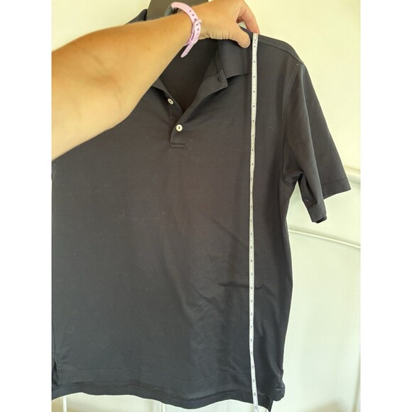 Peter Millar Solid Black Polo 100% Cotton Men’s Small Short Sleeve EUC - Picture 7 of 7